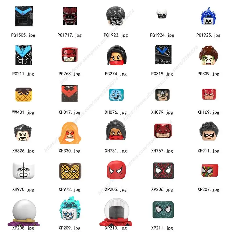 

Single Daredevil Bullseye Elektra Hobgoblin Electro models Action Figures accessories Building Blocks toy for Series-054