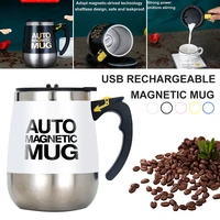self stirring magnetic mug stainless steel coffee milk chocolate mixer mixing cup creative blender smart auto mixer thermal cups