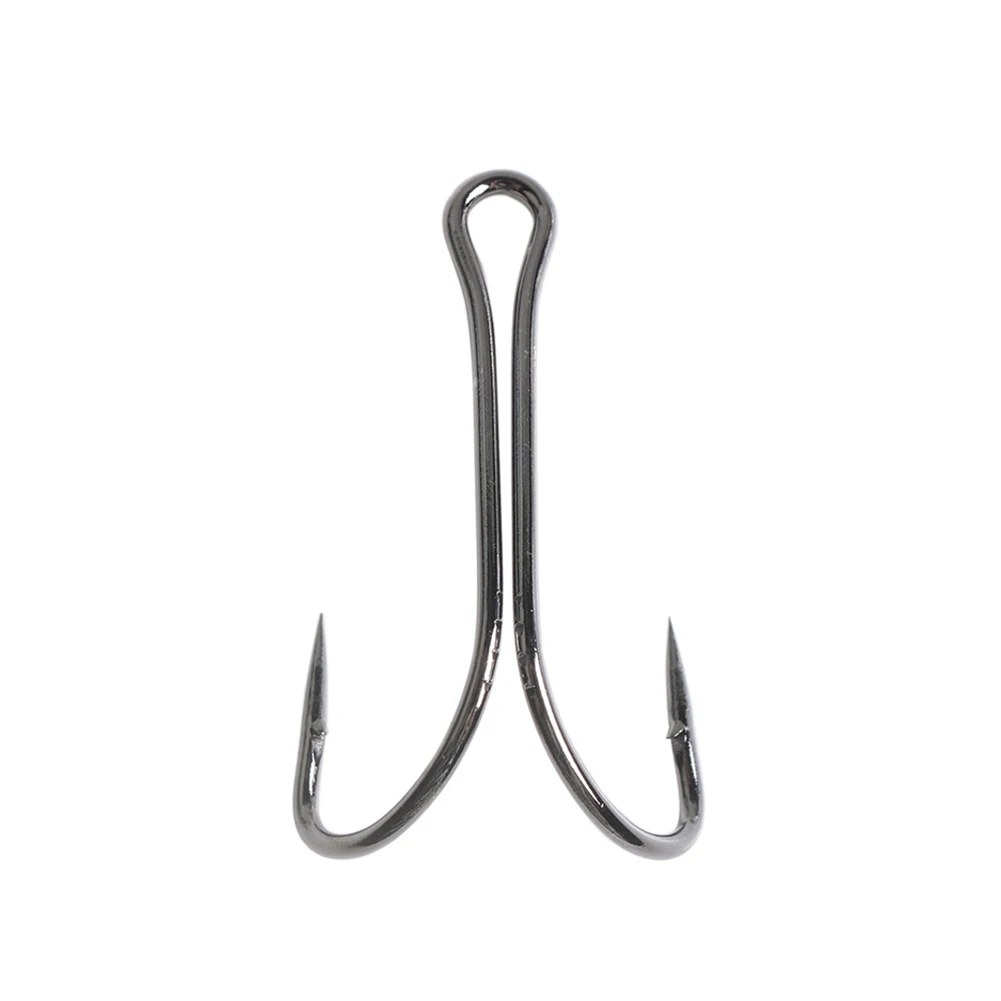 

50pcs Saltwater Double Hook Dual High Carbon Steel Black Fishing Hooks 8#-1# Durable Saltwater Jigging Fishing Hook Pesca