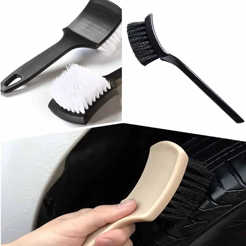 

Auto Tire Rim Brush Car Grooming Detail Brush Wheel Hub Cleaning Detailing Cleaning Accessories Auto Washing Tool
