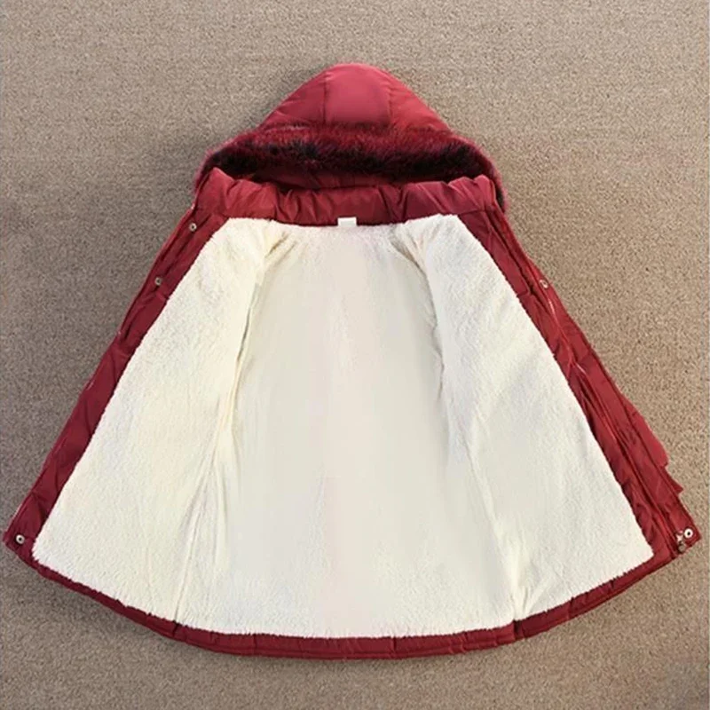 2024 Новые зимние куртки для девочек пальто модная длинная стильная верхняя одежда