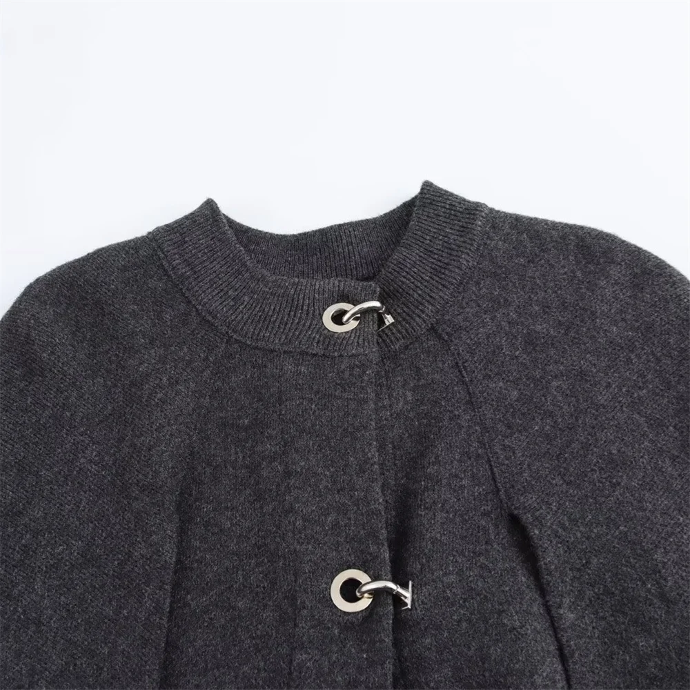 PB&ampZA женская облегающая вязаная куртка с круглым вырезом и длинными рукавами