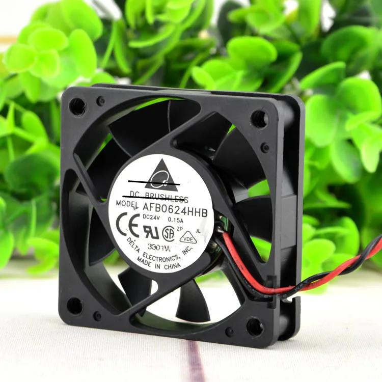 Оригинальный новый 100% рабочий AFB0624HHB 24 В 6015 а 6 см дюйма 2-проводной шарик инвертора охлаждающий вентилятор