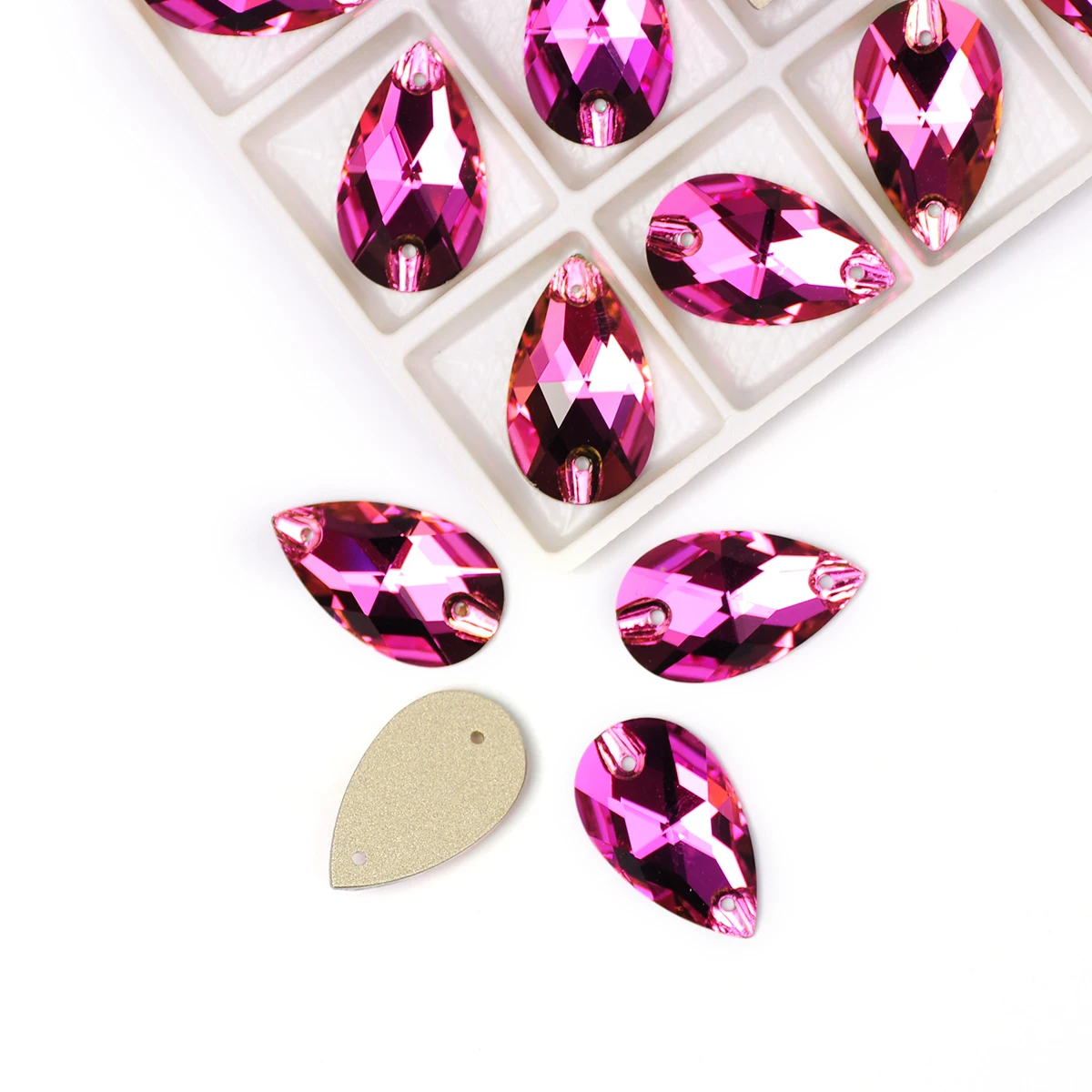 YANRUO 3230 капля роза Топ пришивать кристалл Стразы драгоценные камни Diy Кристалл