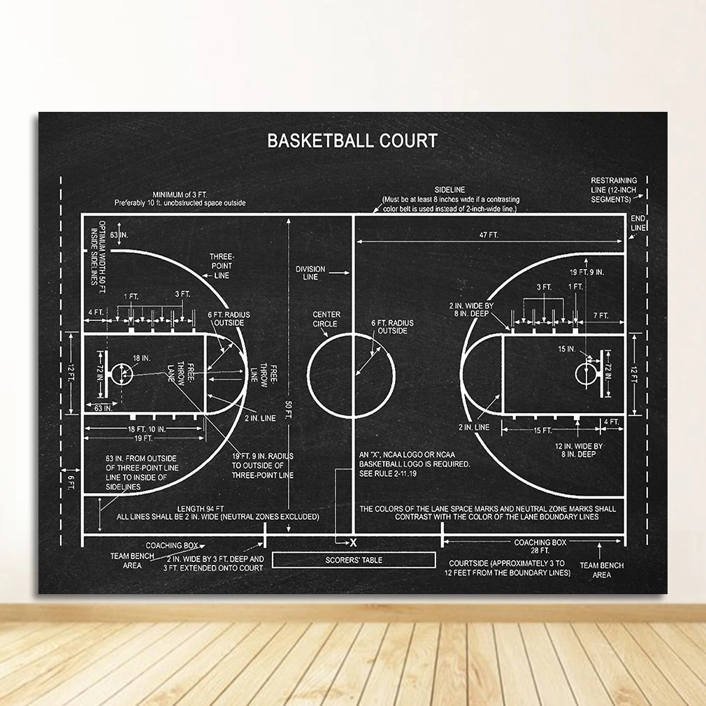 

Спортивная баскетбольная картина на холсте DHRM
