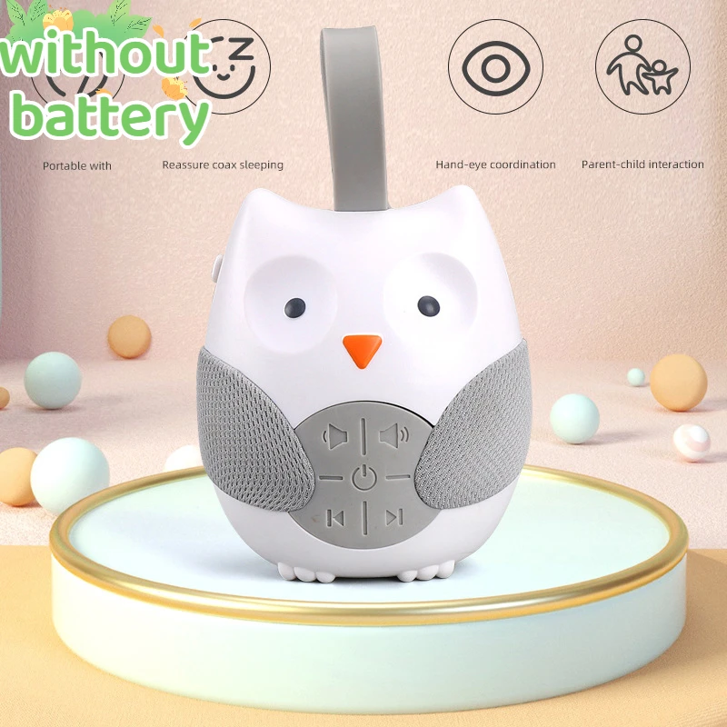

Sleeping Music Player Owl White Noise Infant Music Player Smooth Surface Silicone Strap Third Gear Timing Mode Without Battery
