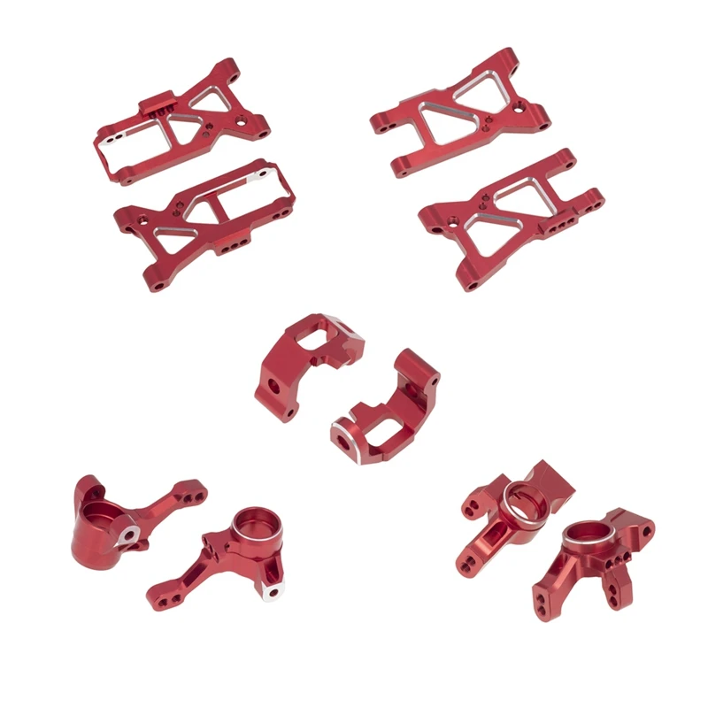 

10Pcs Metal Upgrade Parts Kit Suspension Arms Knuckle Arm for Traxxas 4-Tec 2.0 3.0 4Tec 2.0 VXL 1/10 RC On-Road Car