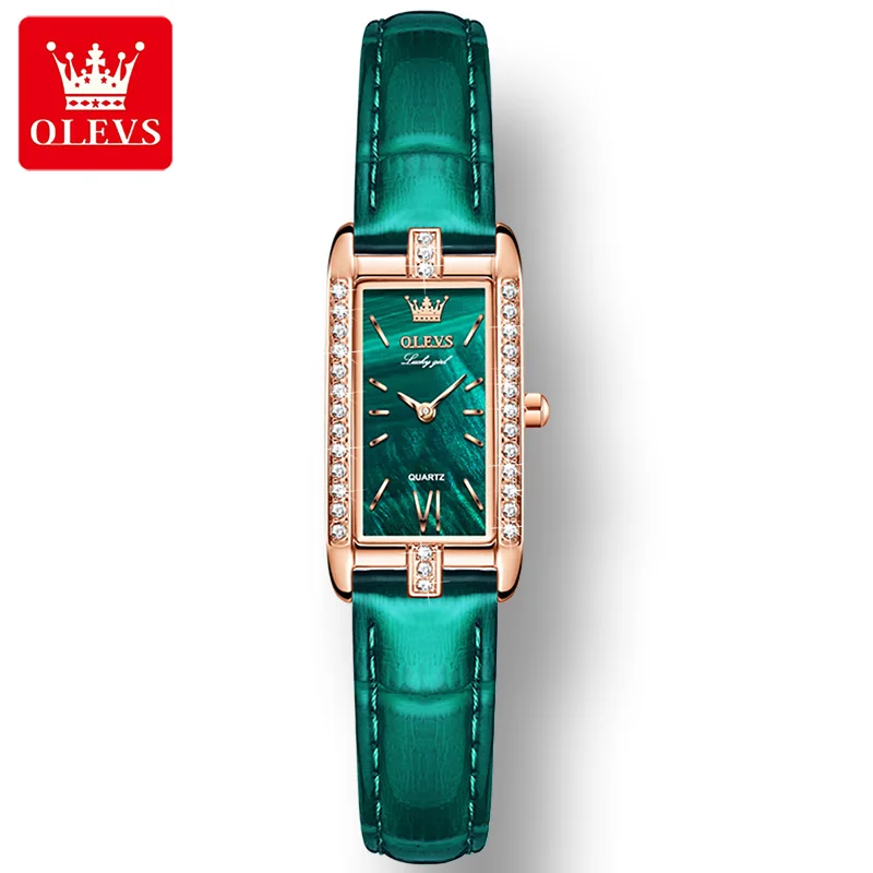 

OLEVS 6623 Genuine Leather Strap Japanese Movement Watches for Women Japan Quartz Waterproof Fashion Women Wristwatches