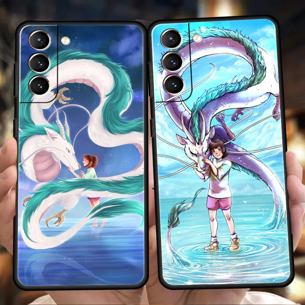

Spirited Away Case for Samsung Galaxy S22 S20 S21 FE Ultra S10 S9 M22 M32 Note 20 Ultra 10 Plus 5G Silicone Phone Cover Fundas