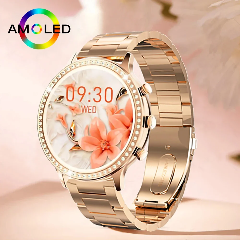 2024 Новые женские умные часы — модный дизайн. Bluetooth-мониторинг здоровья вызовов.