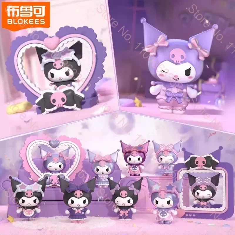 Фото Новые блоки-фигурки Blokees Sanrio Kuromi Doodoos FUN02 Series: милые мультяшные персонажи, легко собираемые конструкции, игрушки-поделки, подарок №3