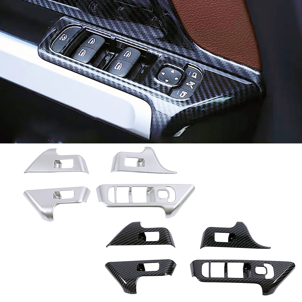 

Для Mercedes Benz B GLA GLB Class W247 H247 X247, кнопка переключения стеклоподъемника, панель панели, отделка, наклейка из углеродного волокна