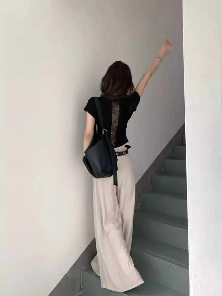 Y2k Slim Fit Hollow Out Tops Woman Pure Desire футболка из хлопка