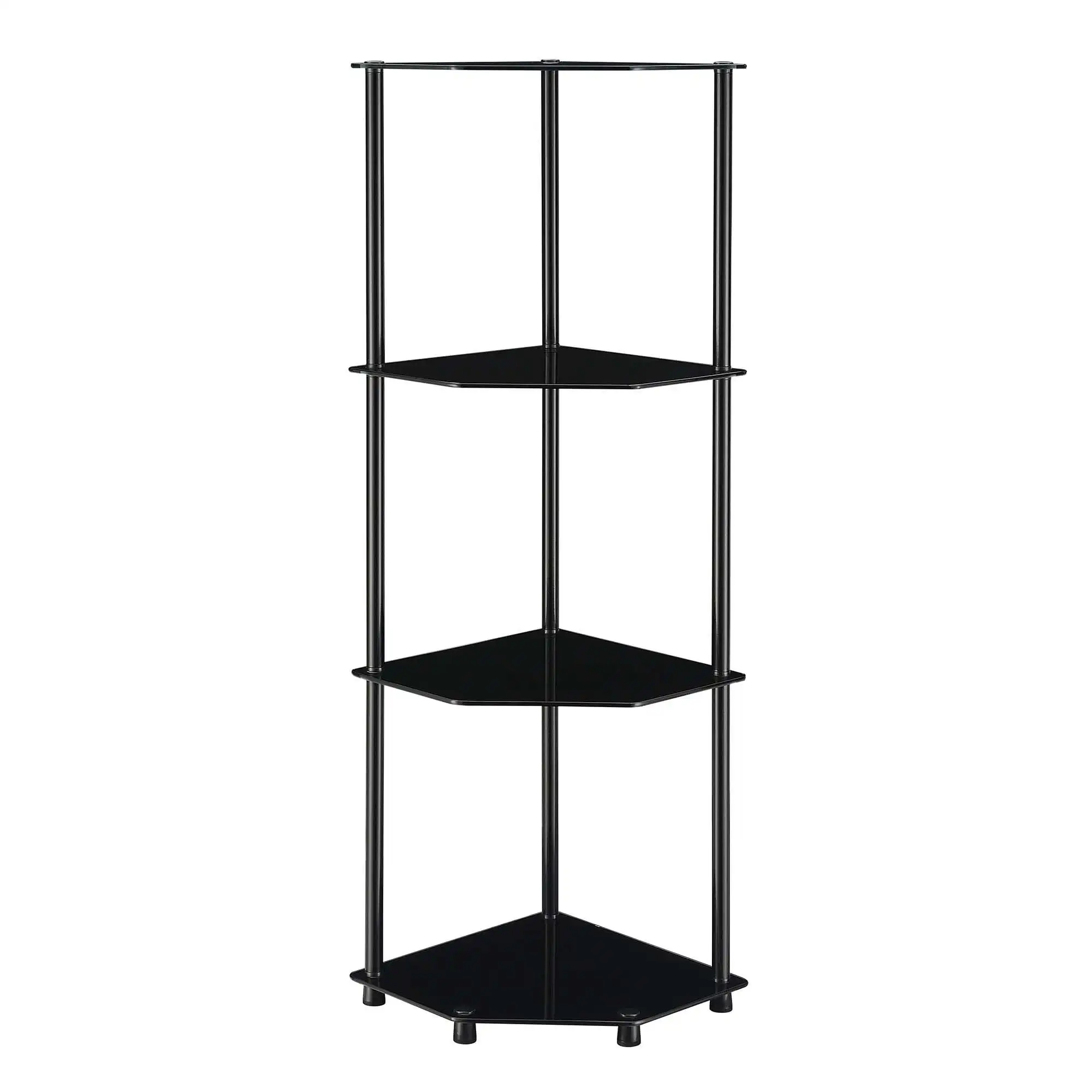 

Designs2Go No Tools 4 Tier Corner Shelf, Multiple Colors