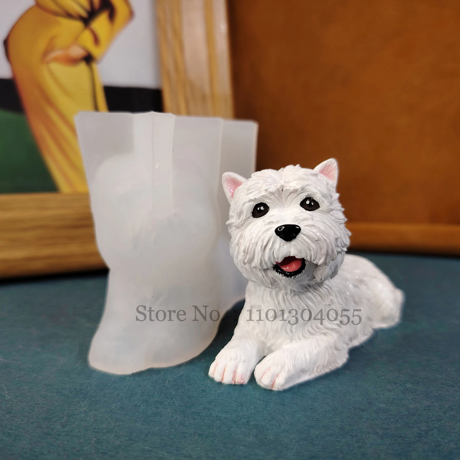 Силиконовая форма для собак из смолы эпоксидной инструменты рукоделия 3D