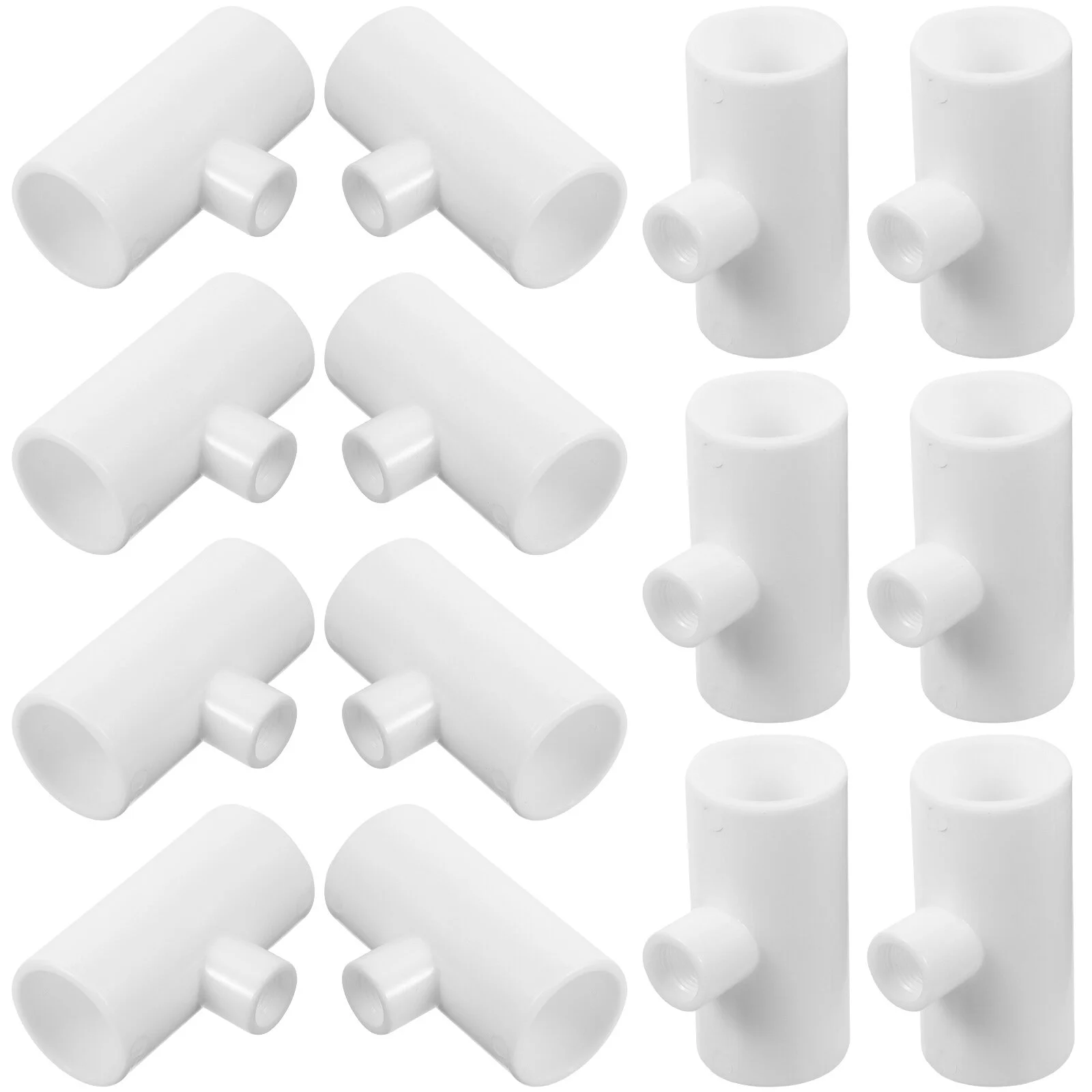 

20 Pcs Pigeon Feeder Chicken Water Cups Pipes Poultry Watering Tees Automatic Bird Waterers Fittings Plastic Parts