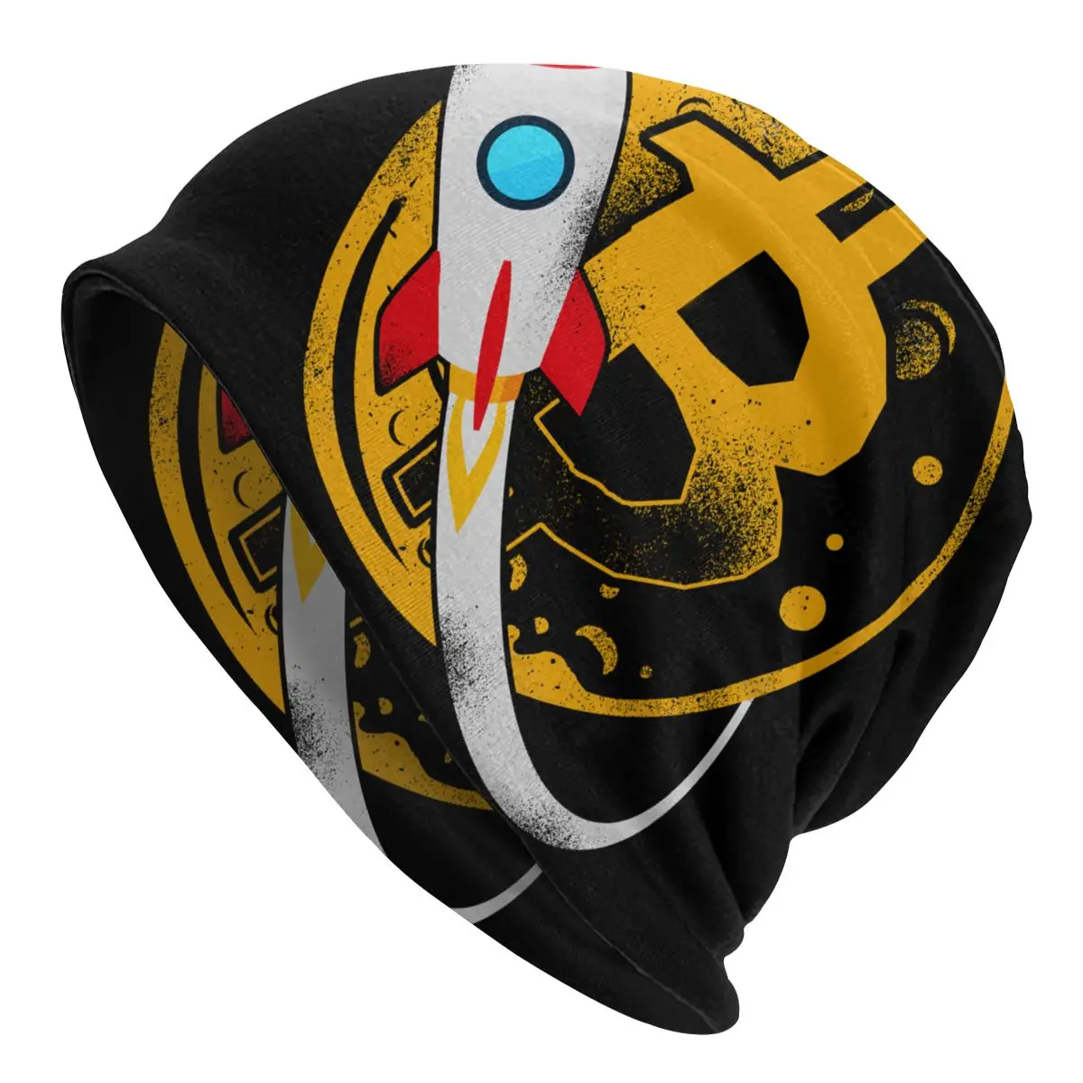 

Bitcoin Bonnet Hats Knitted Hat Casual Outdoor Virtual Currency Skullies Beanies Hats Men's Women's Summer Head Wrap Cap