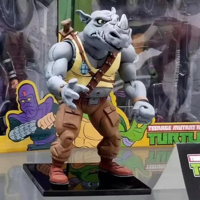 Фото 2 шт./компл. NECA шредер Michelangelo Foot Solder Donatello Krang фигурка Bebop Rocksteady черепаха фигурка игрушка №3