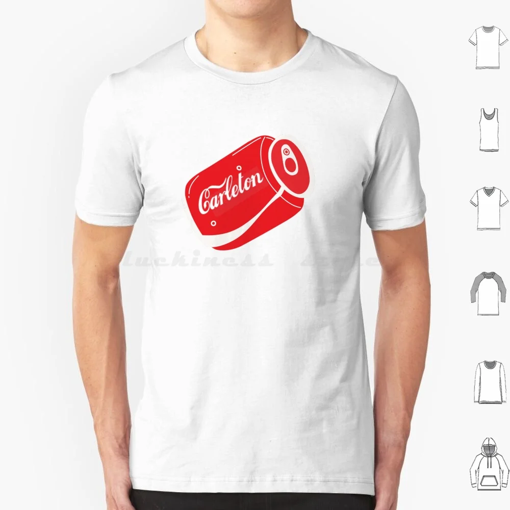 Футболка Carleton с рисунком кока-колы большого размера 100% хлопковый Кокс Карлтон