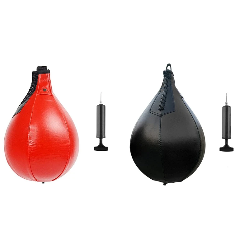 

Hot Boxing Speed Bag Swivel Set With Black Leather Punching Ball & Pump-Speed Ball Boxing Punching Bag