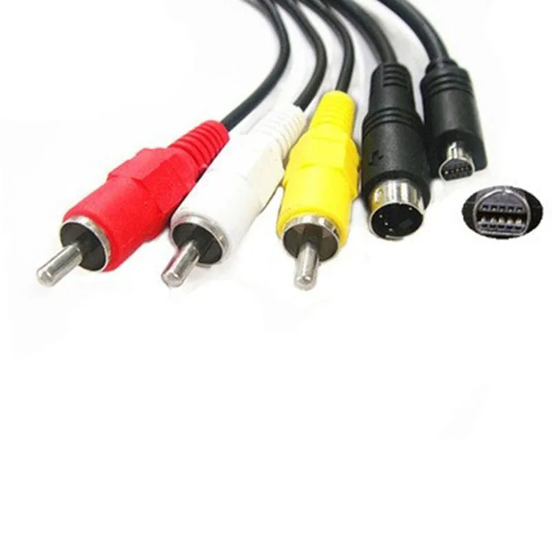 Фото AV RCA-кабель для передачи данных для цифровой камеры SONY VMC-15FS Соединительный провод для SONY DV Audio SVideo-шнур №5