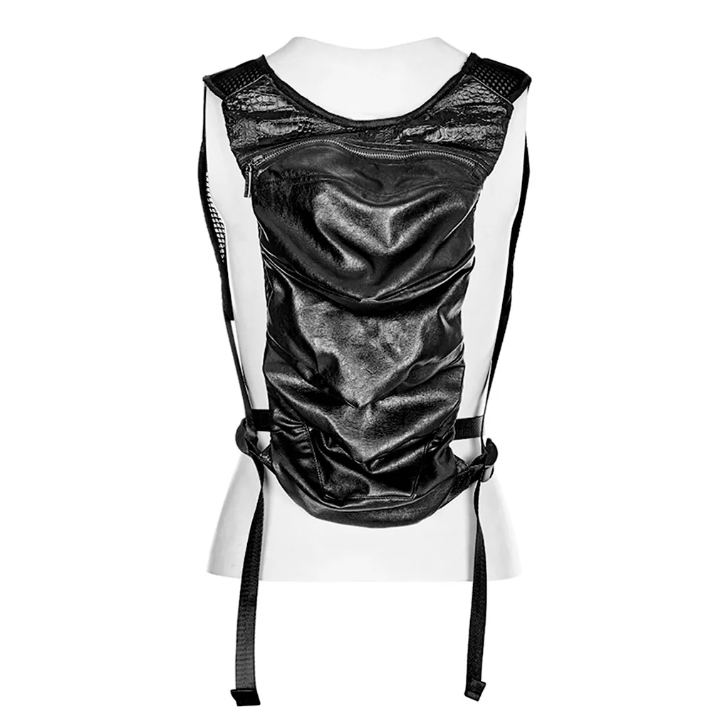 Cross Border Laptop Bag Steampunk Outdoor Pu Leather Splicing Bag Rugzak Mochila Feminina Plecak Bolsos Sac