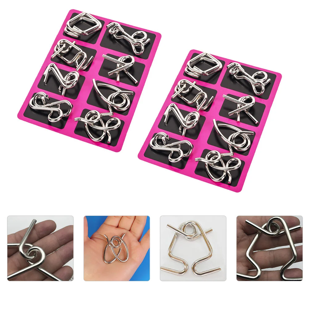 

Puzzle Metal Brain Puzzles Ring 3D Wire Teasers Teaser Challenge Steel Gamesadults Chinese