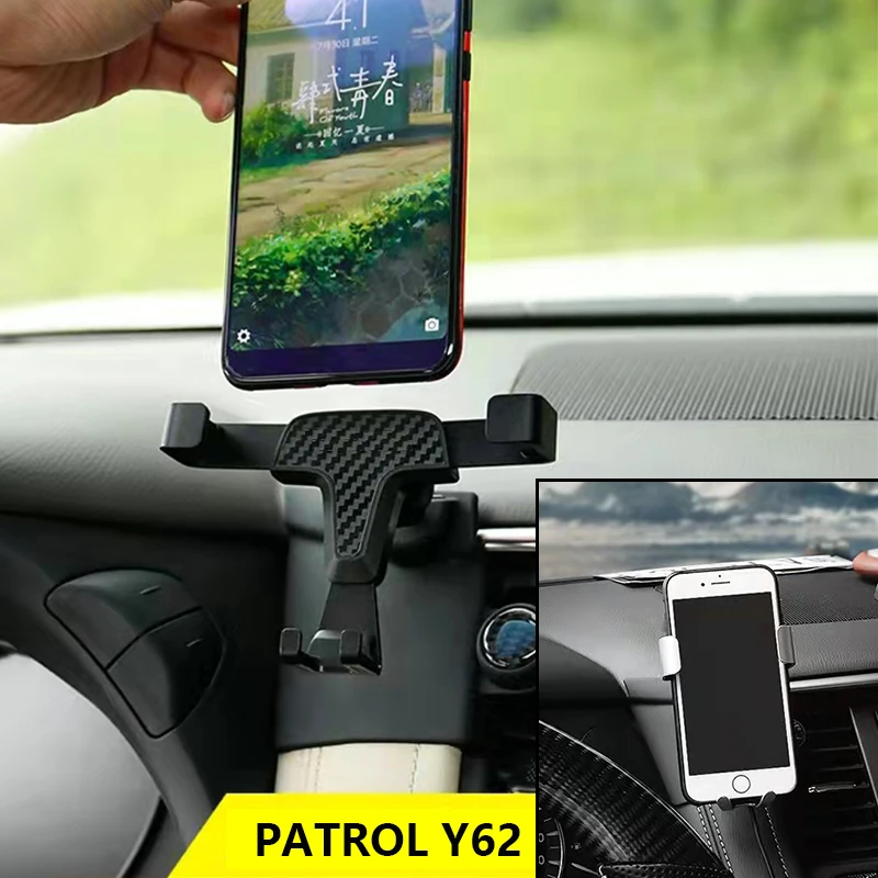 

Suitable for use: Y62 car special mobile phone bracket, air outlet bracket, snap installation of automotive supplies