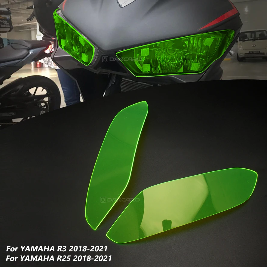 

For YAMAHA YZF-R3 R25 2018-2021 Motorcyclce Headlight Guard Shield Screen Lens Cover Protector Headlight protection cover