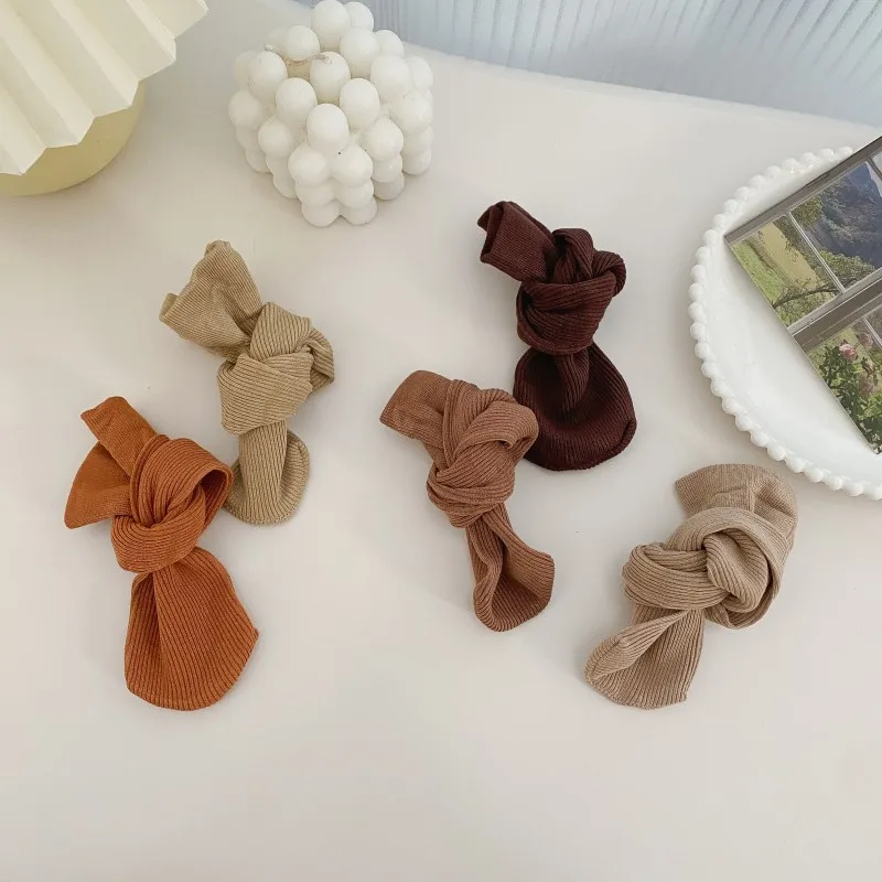 Simple New White Cotton Women's Socks Set 10 Pairs High-Quality Soft Solid Color Spring Autumn Casual Thin Cotton Socks