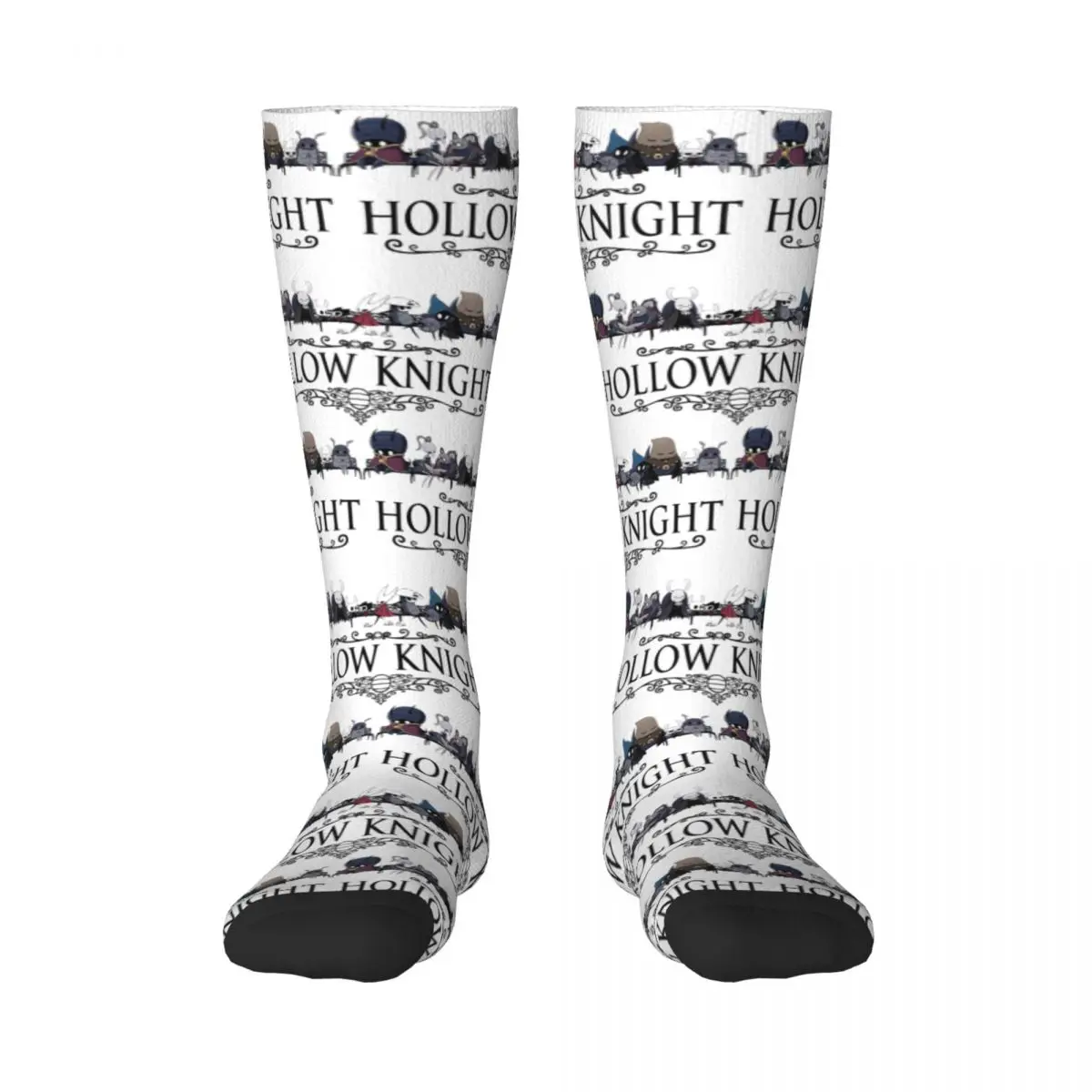 

Hollow Crew Team Cherry 9 Adult Stockings premium Good breathability Humor Graphic Color contrast Retro Elastic Stockings