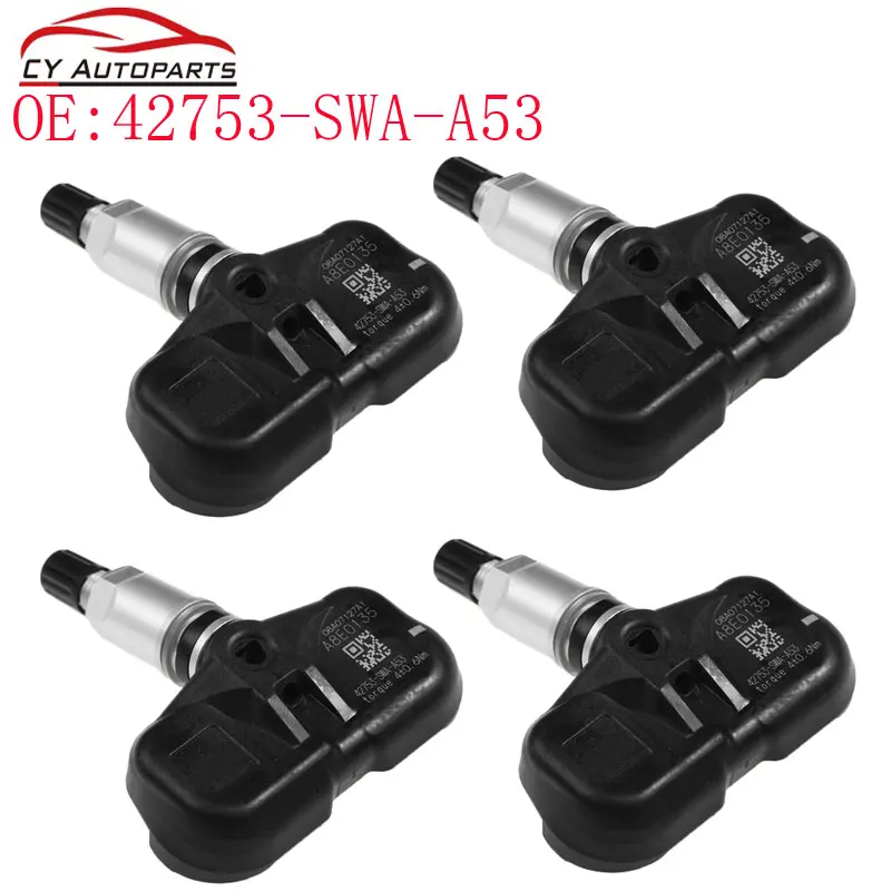 Новый датчик давления в шинах TPMS для Honda Accord CRV FiT 2007-2012 315 МГц 42753-SWA-A53 42753SWAA53