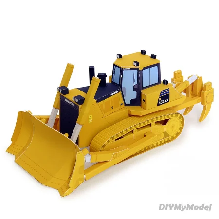

Bulldozer Tractor Industrial Vehicle Folding Handmade 3D Paper Model DIY Papercraft Art Teens Adult Origami Craft Toys ZX-086