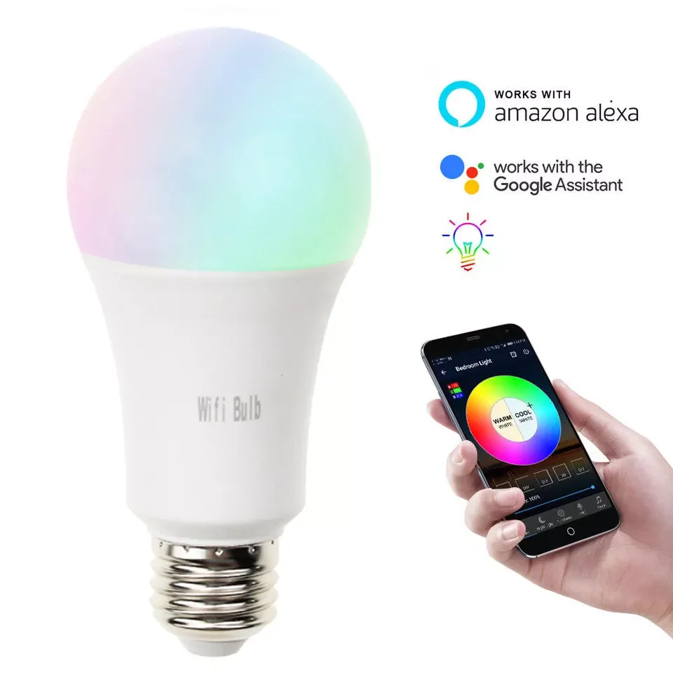 

FRANKEVER Smart WiFi Light Bulb Dimmable LED Lamp APP Smart Wake up Night Light Compatible with Amazon Alexa Google Home