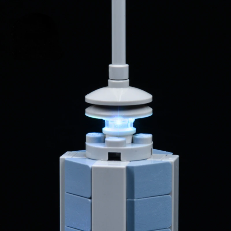 Без строительных блоков лампа освещение для Нью-Йорка 21028 Сделай Сам игрушки