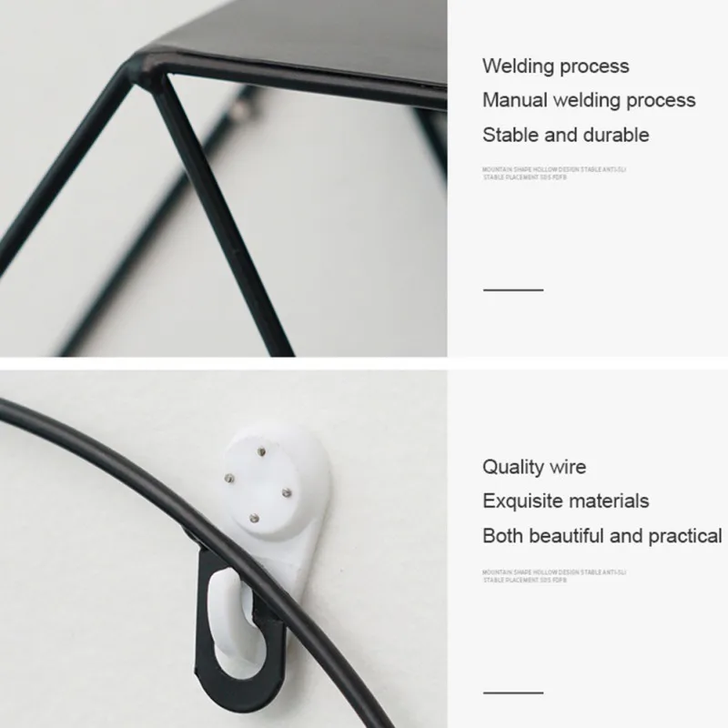 Настенные шестиугольные плавающие полки Современная Белая металлическая