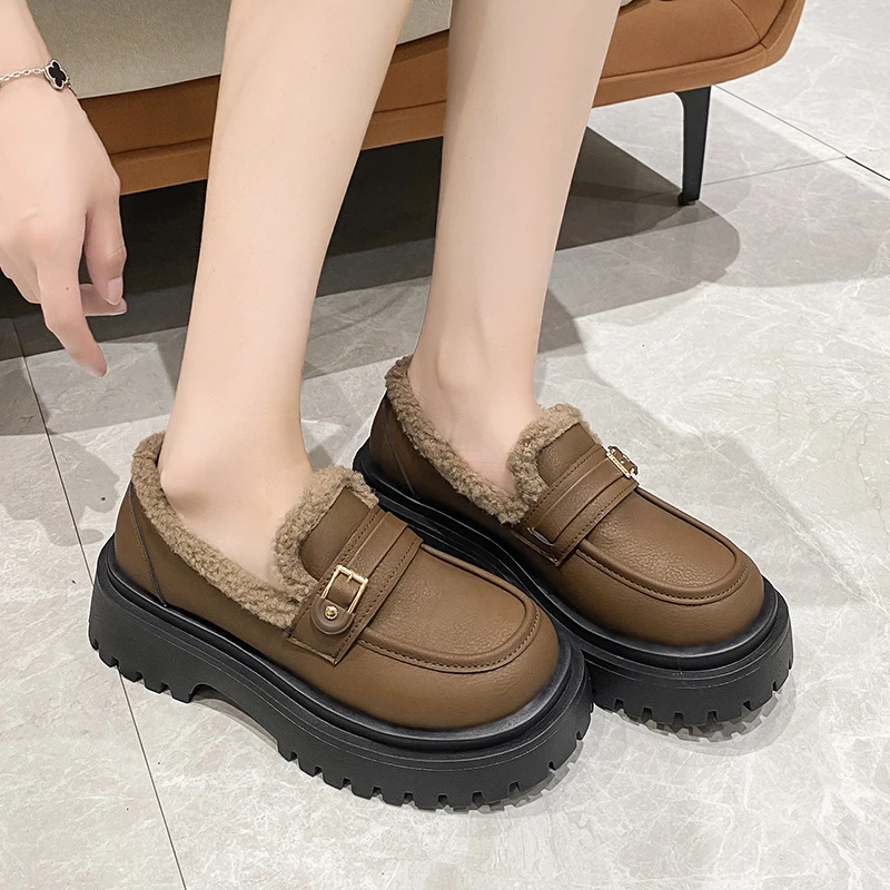 

Round Head Thick Soled Women Boots 2022 Fashionable Sports Shoes Women Casual Comfortable Shoes Sneakers Women Shoes for Women