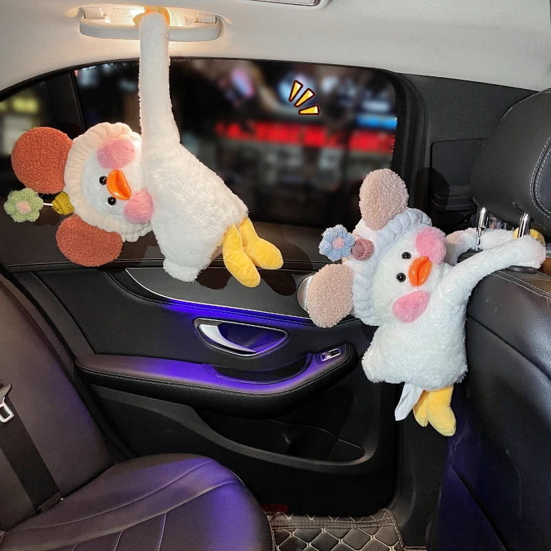 

Hanging red creative cute car armrest box,Tissue bag, car drawer, car tissue box, decorative supplies accessory part