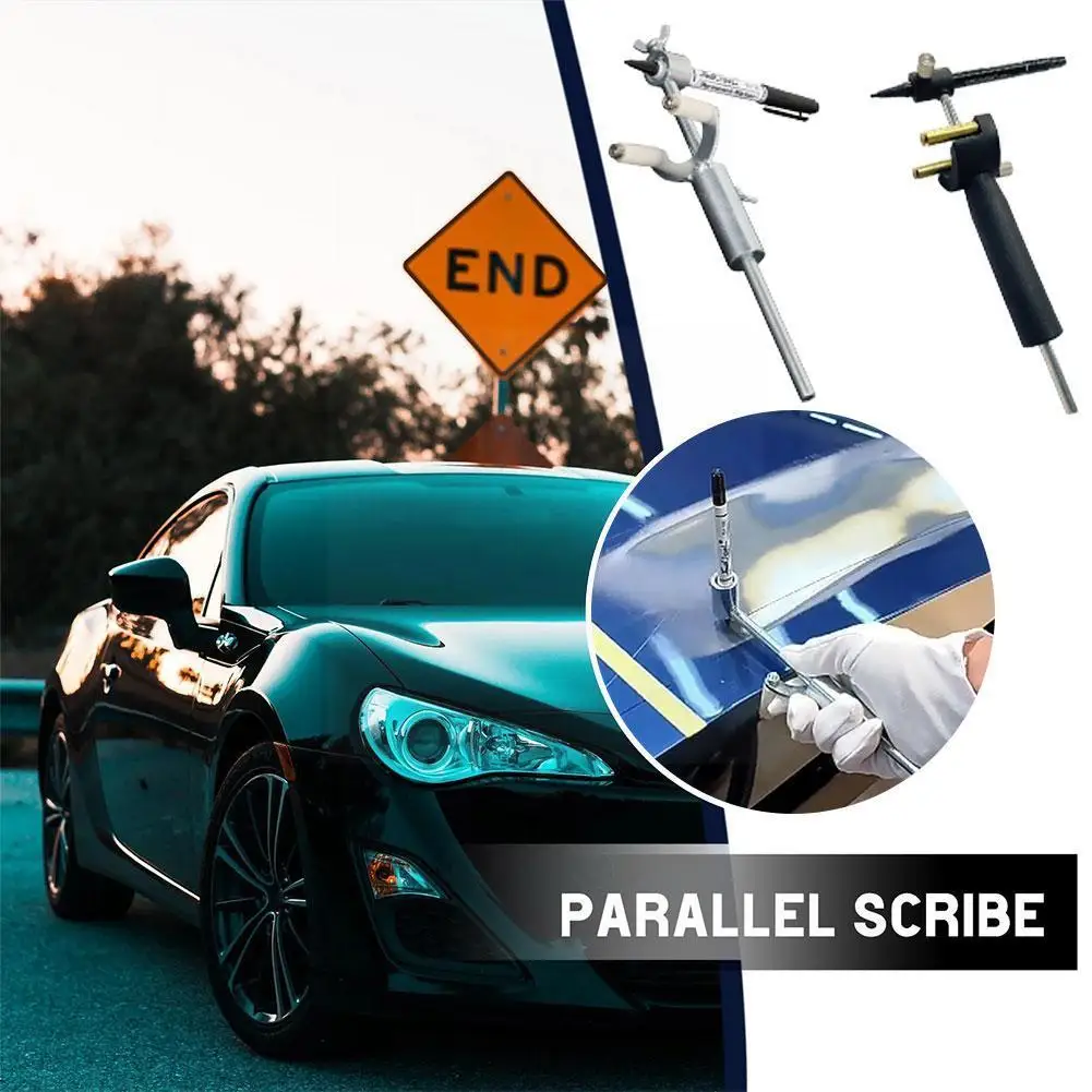 

Car Wheel Eyebrow Parallel Scriber Sheet Metal Dent Material 0-20cm Adjustable Tool Durable Portable Steel And Repair Y8r8