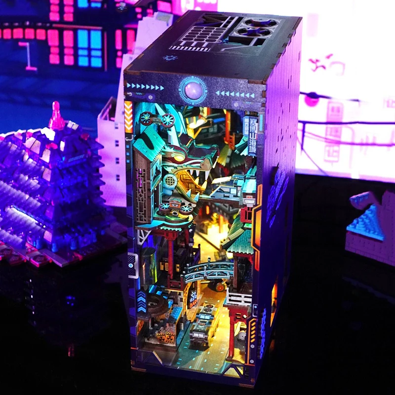 Набор подставок для книжной полки сделай сам деревянная миниатюрная модель в