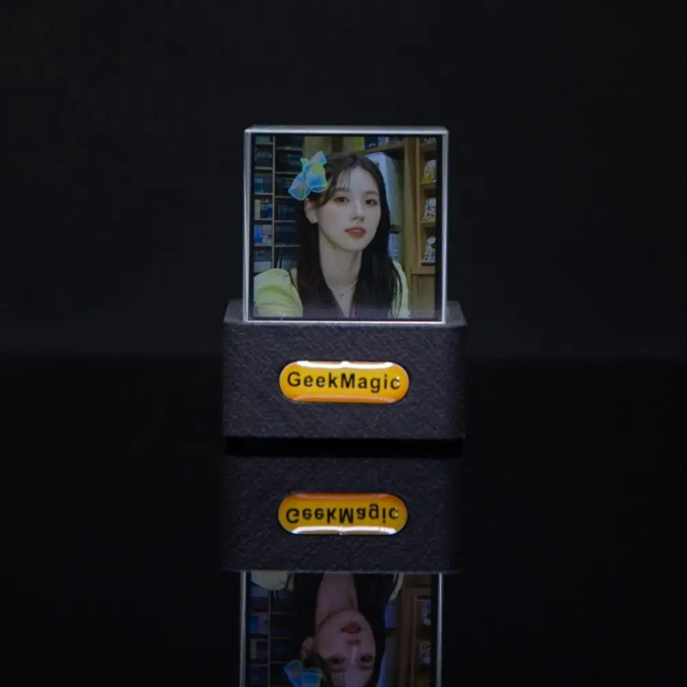 С анимацией GIF альбом GeekMagic GIFTV Smart Погодная станция голографический Кристальный