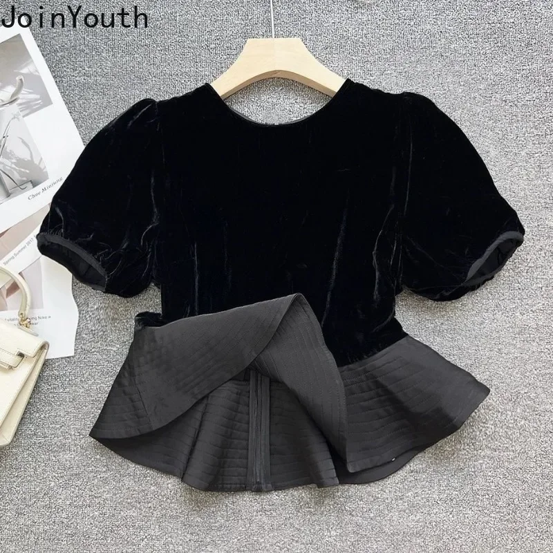 Комплекты из двух предметов женская одежда туника с короткими рукавами и