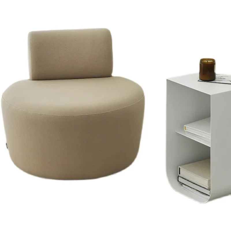 

XK | Nordic Simple Japanese Style Single-Seat Sofa Chair Small Apartment Faux Leather Balcony Leisure Waterproof