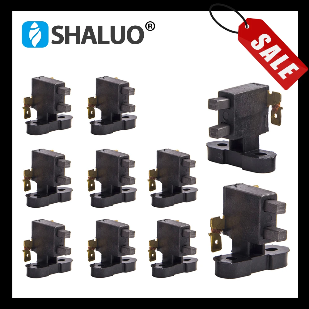 10 шт./партия, держатель щеток для бензинового генератора, 2 кВт, 3 кВт, GX160, 5 кВт, 8 кВт, GX390, аксессуары для электродвигателя двигателя, запчасти