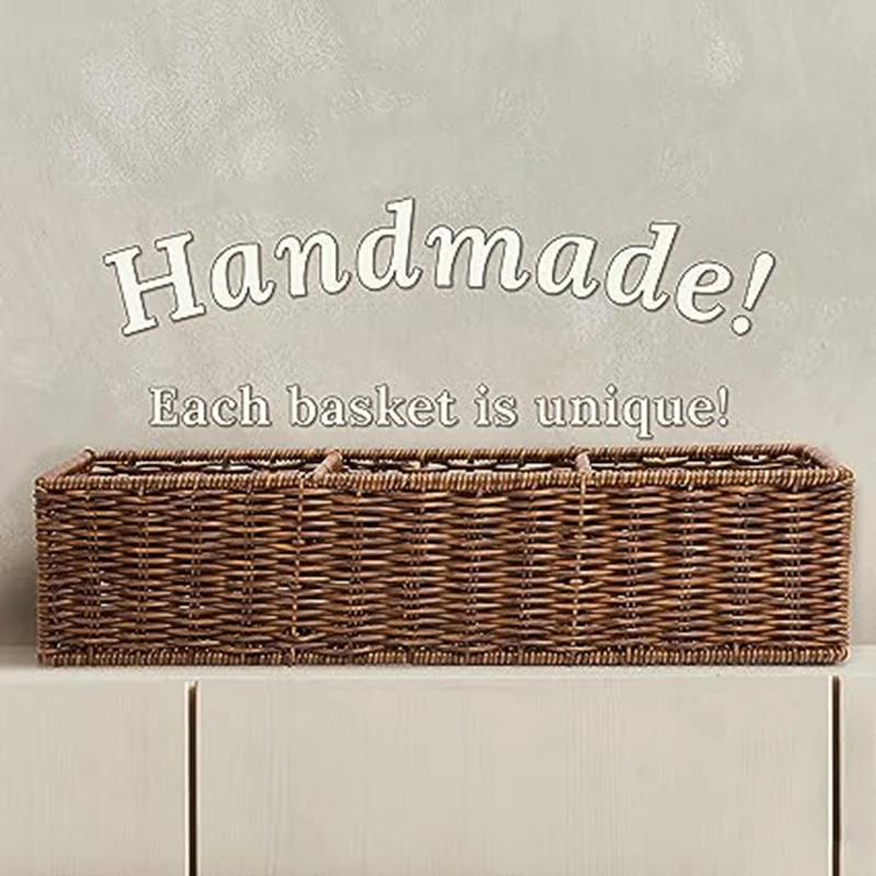 Тканый ящик для хранения Настольный коробка туалетной бумаги органайзер ванной