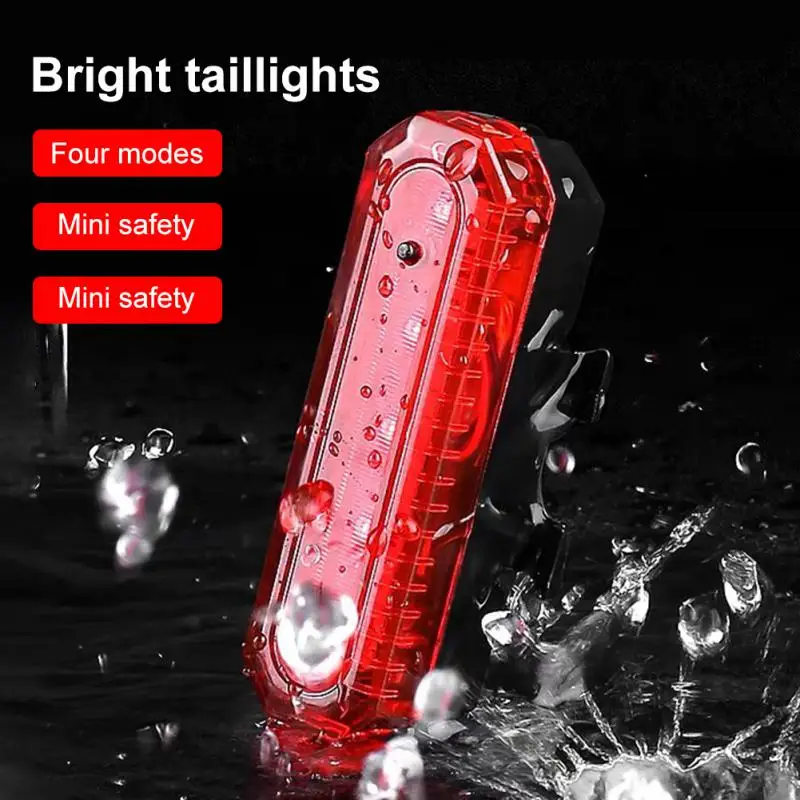 

Bicycle Light USB Rechargeable MTB Bike Taillight Waterproof Warning Rear Lamp Cycling Flashlight Bicycle Lantern Accessories