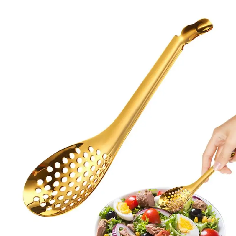 Ложка сферическая из нержавеющей стали ложка для икры с прорезью извлечения