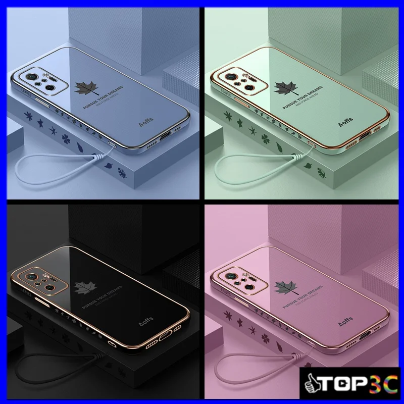 

For Xiaomi Redmi Note 10 PRO 10s 4G Straight Edge Maple Leaf Phone Case