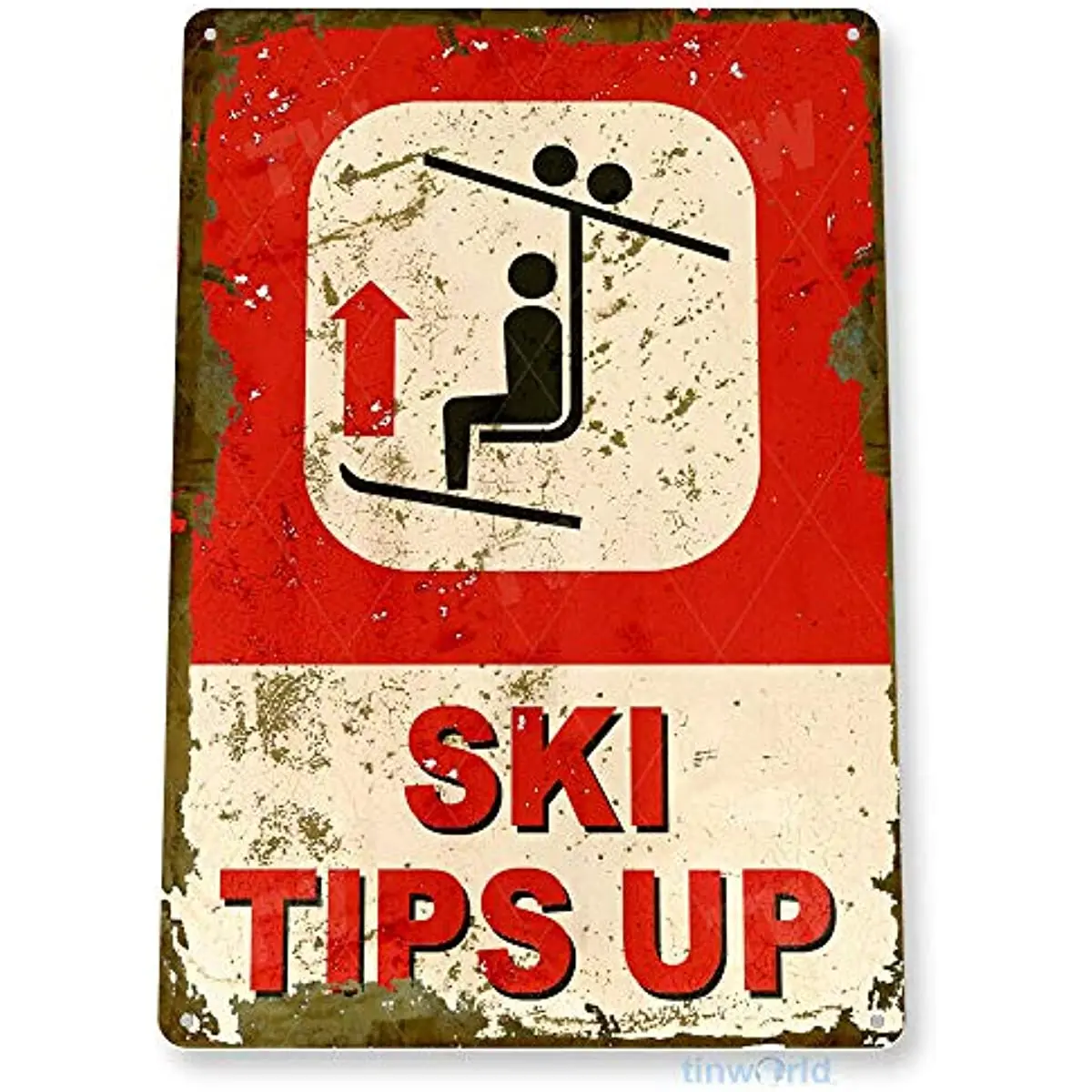 

Винтажный Настенный декор, вывеска для катания на лыжах, деревенский снег, Оловянная вывеска для катания на лыжах, горнолыжная палатка, металлический знак