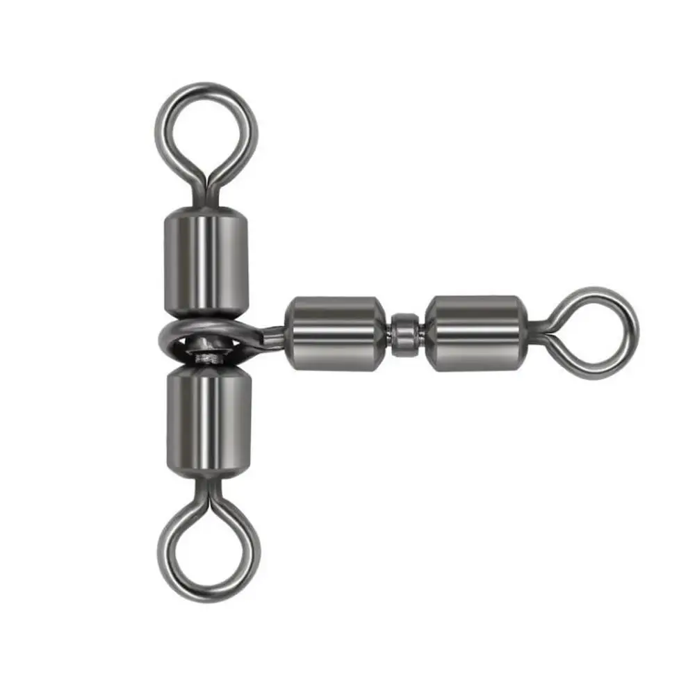Соединитель для рыболовных крючков вертлюг подшипник тройной твердый